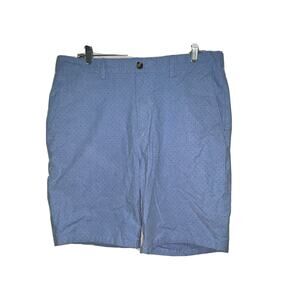 OLD NAVY Men's Size 36 Light Blue Dot Print Ultimate Slim Built-in Flex Shorts